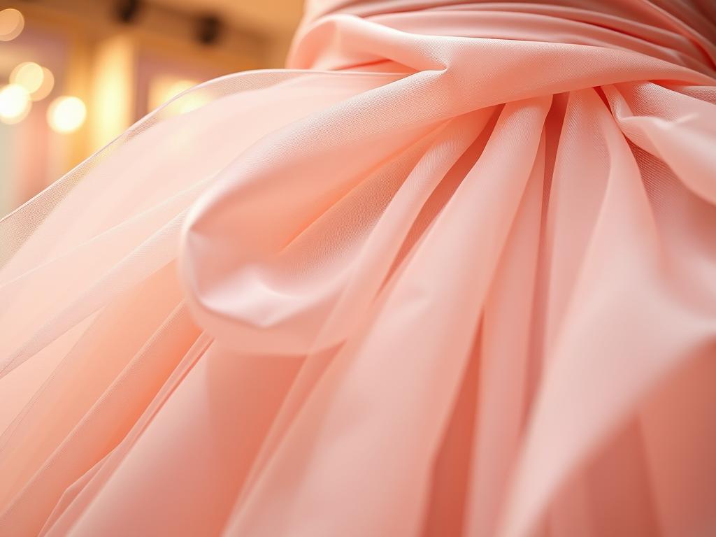 Detalle de telas y vestidos en Tiffany Boutique